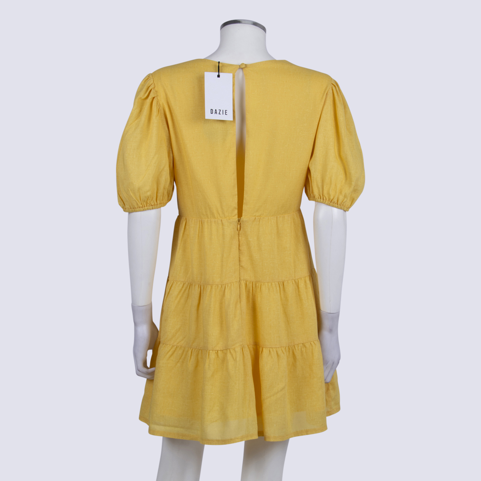 NWT Dazie Banana Quinn Linen Smock Dress