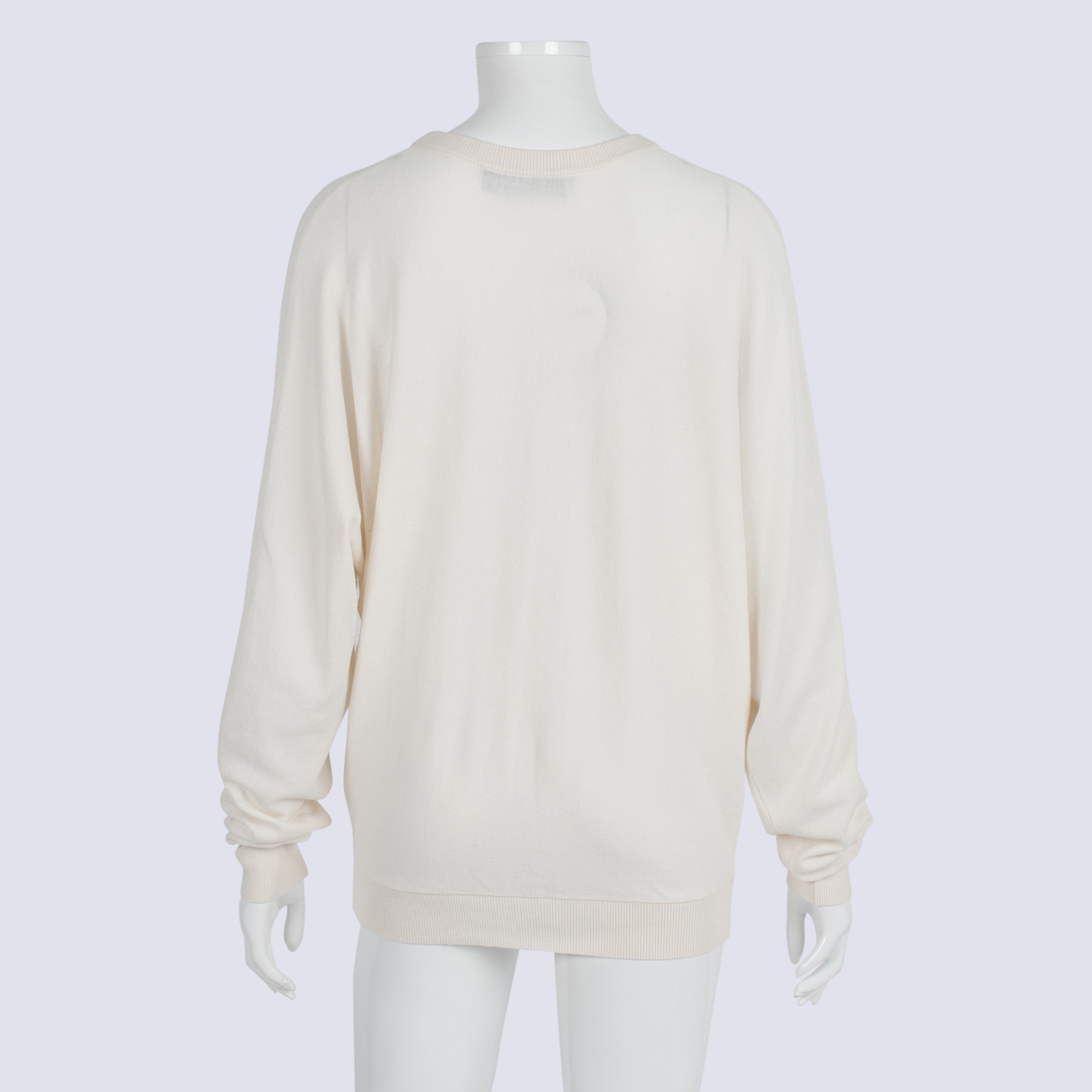 Decjuba Cream Batwing Jumper