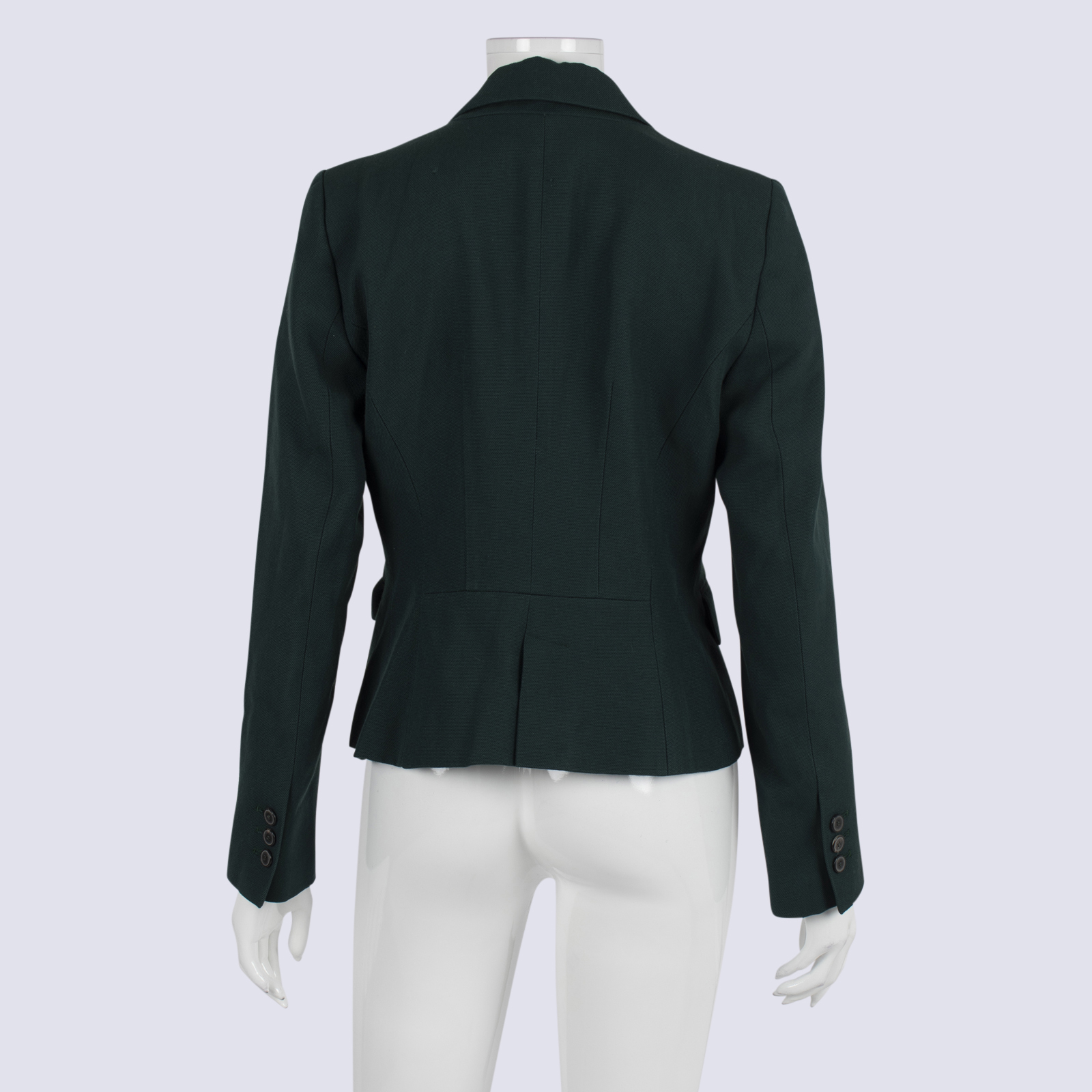 Zara Cropped Bottle Green Blazer