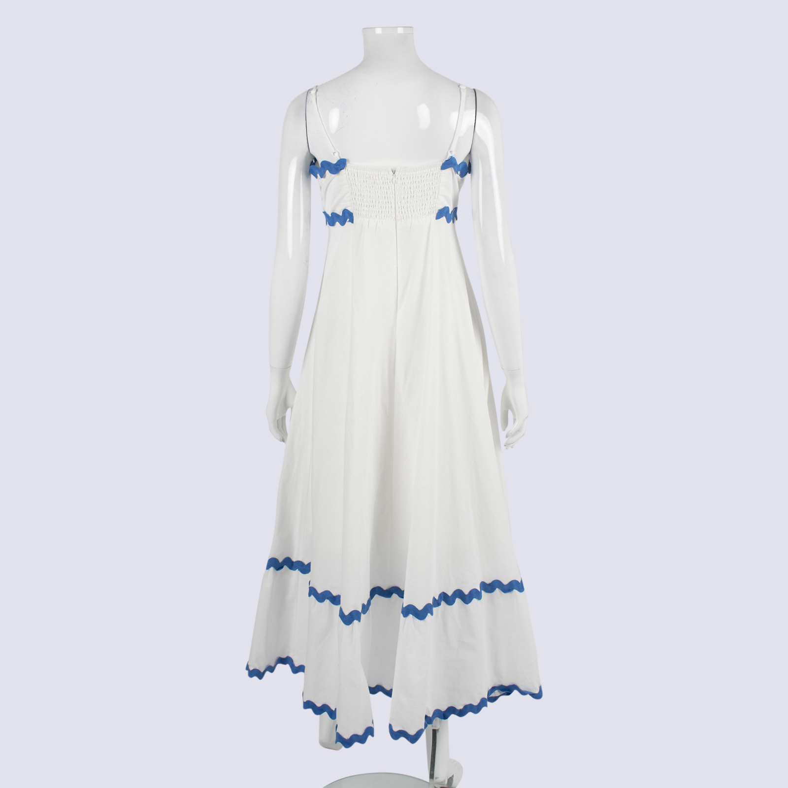 NWOT Billy J White Cotton Strappy Maxi Dress