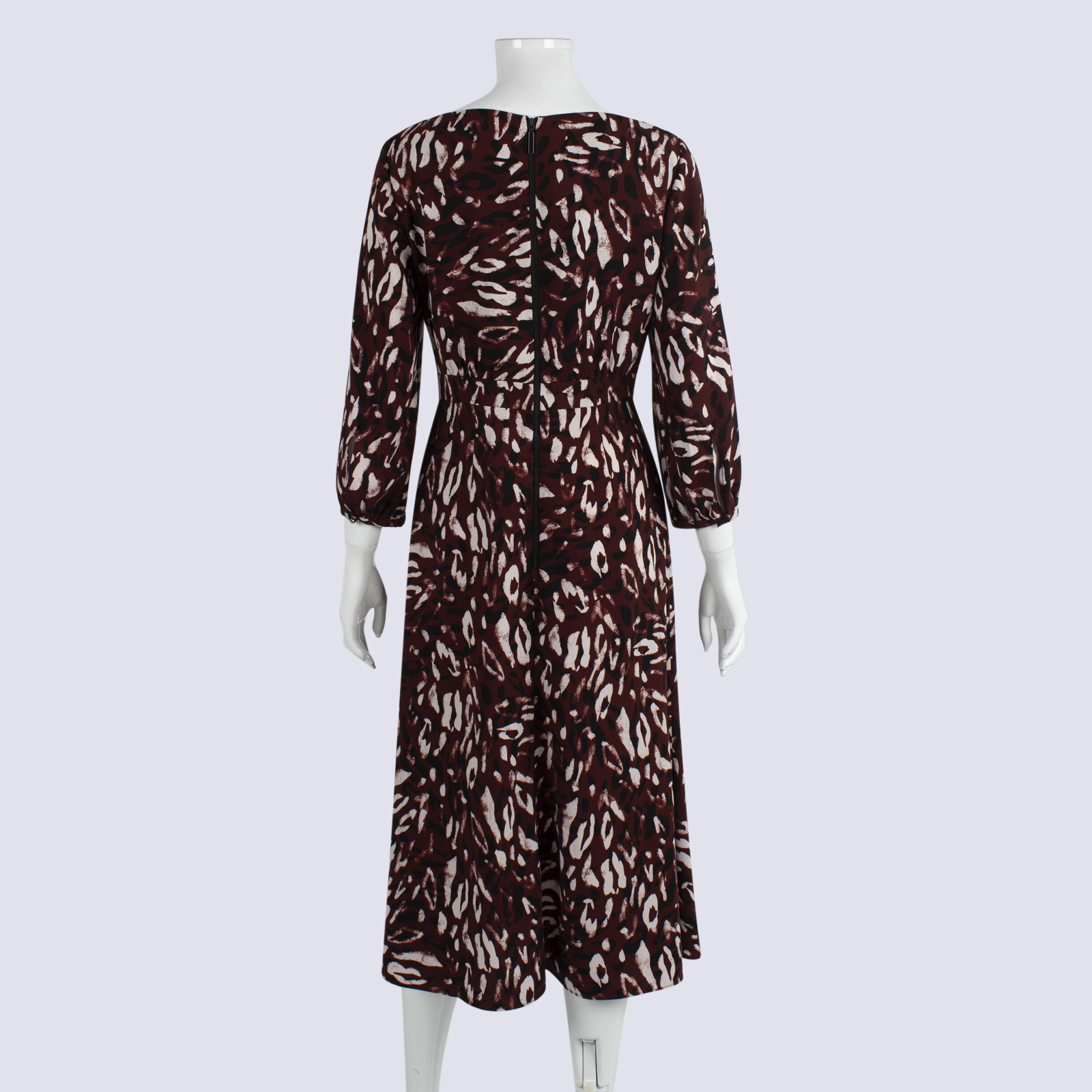 CUE Puff Sleeve Pleat Skirt Dress