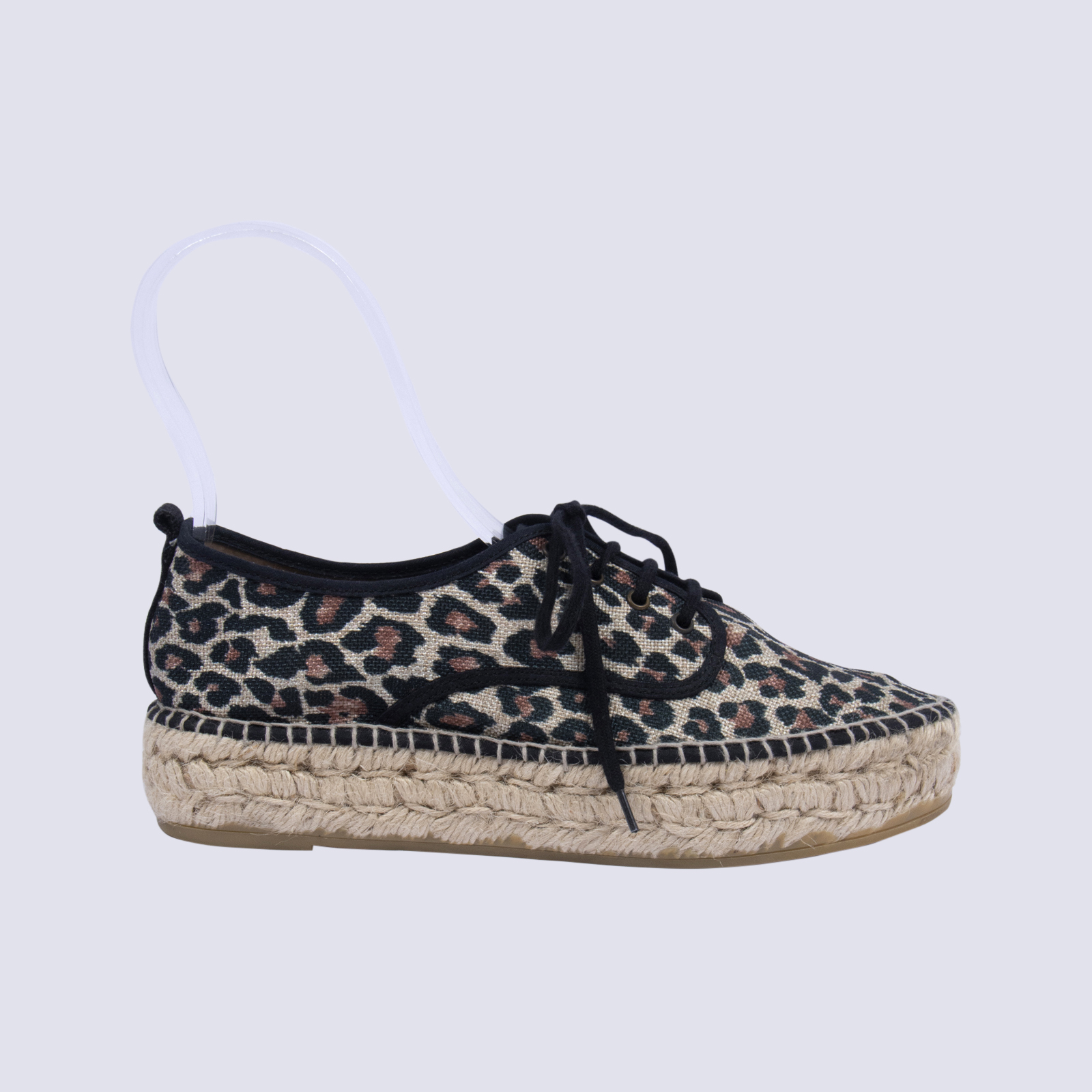 Jo Mercer Animal Print Canvas Espadrilles
