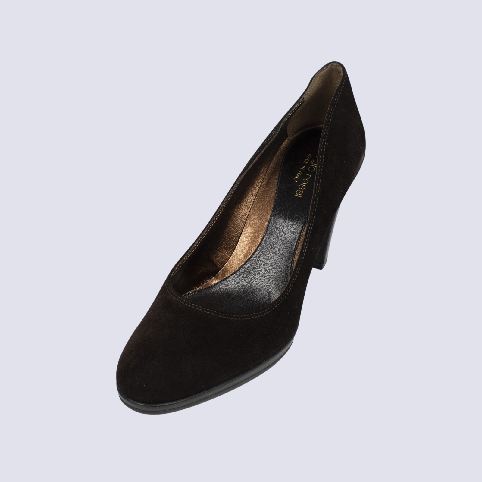 Sergio Rossi Brown Suede Pumps