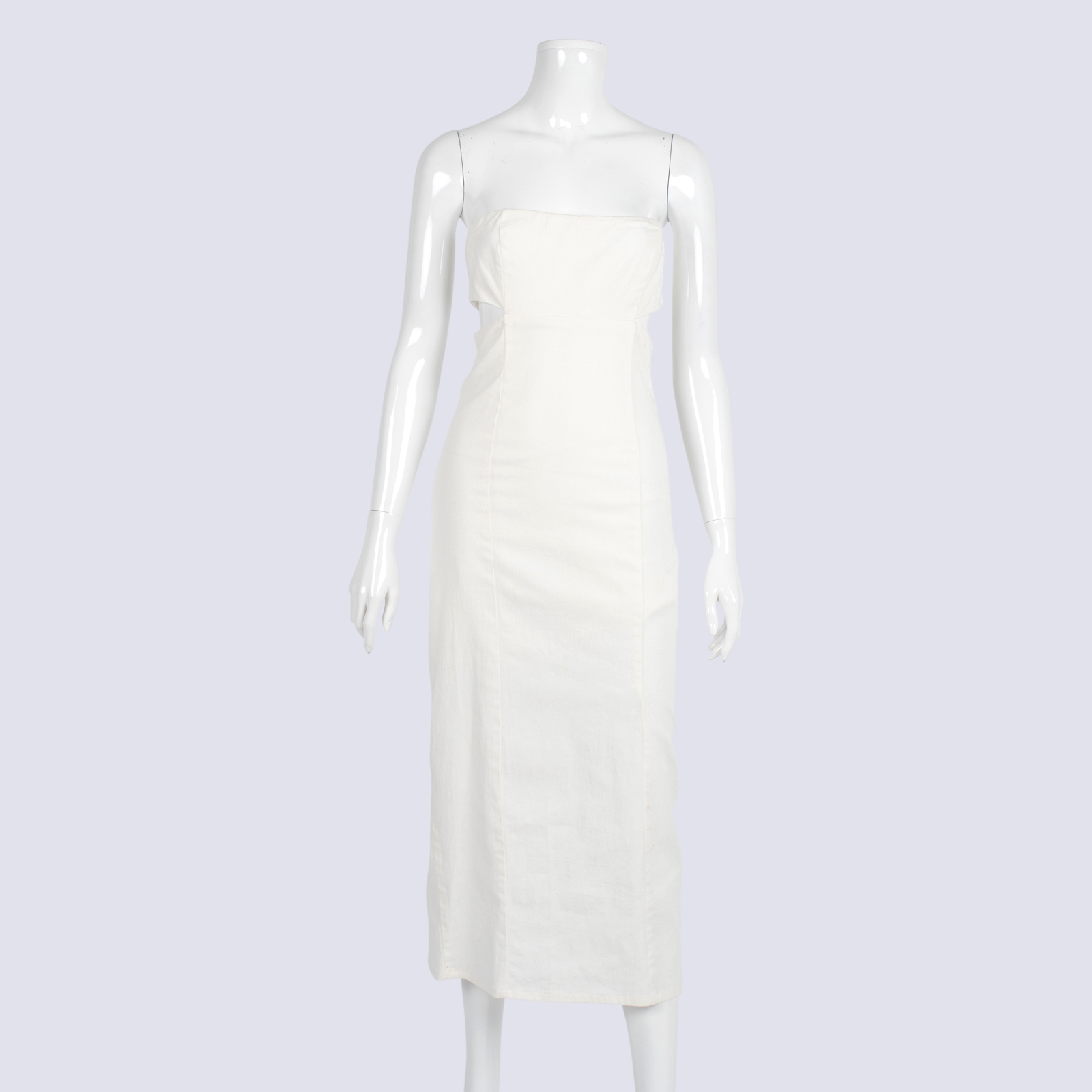 Glassons White Off Shoulder Cut-out Dress