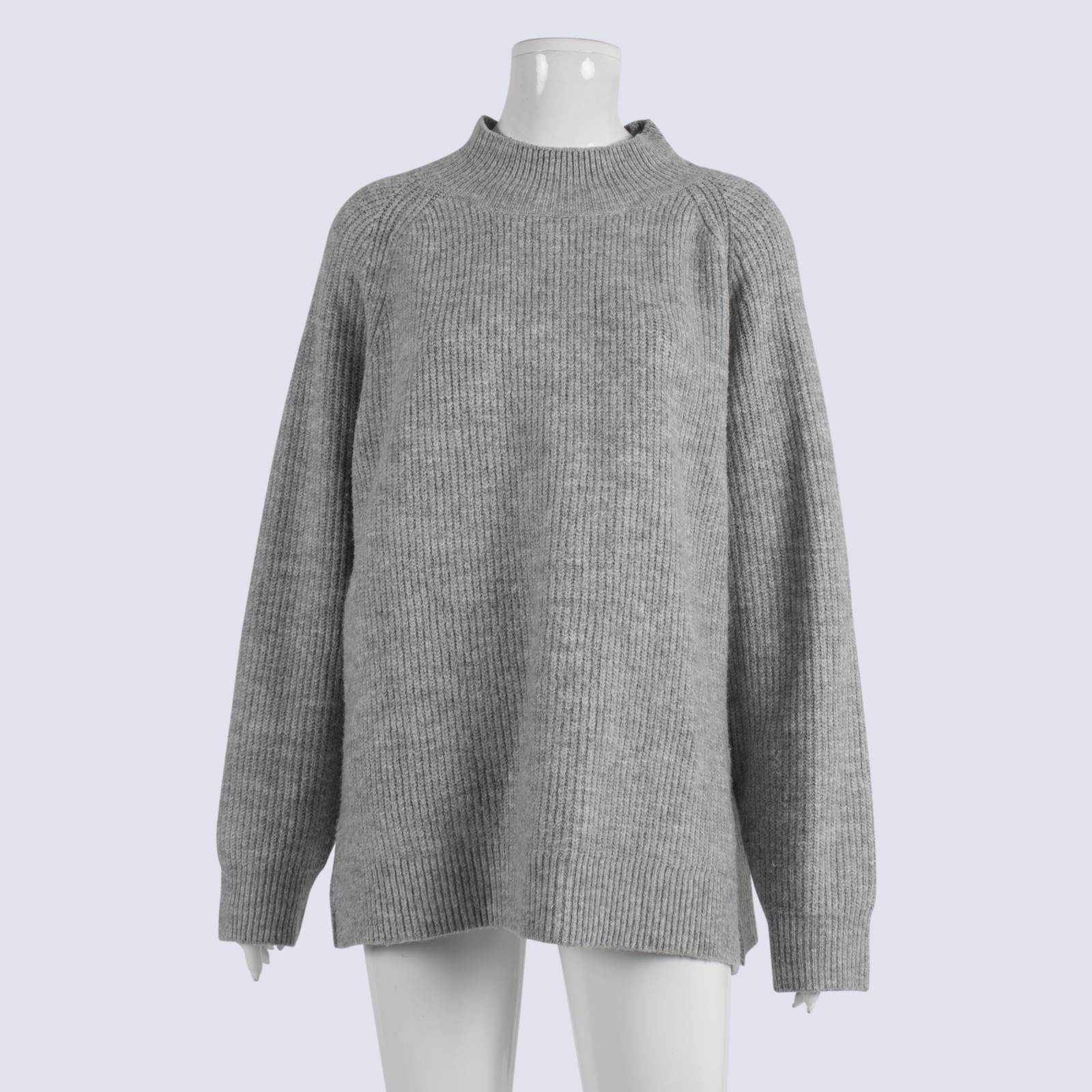 Khoko Grey Funnel Neck Jumper