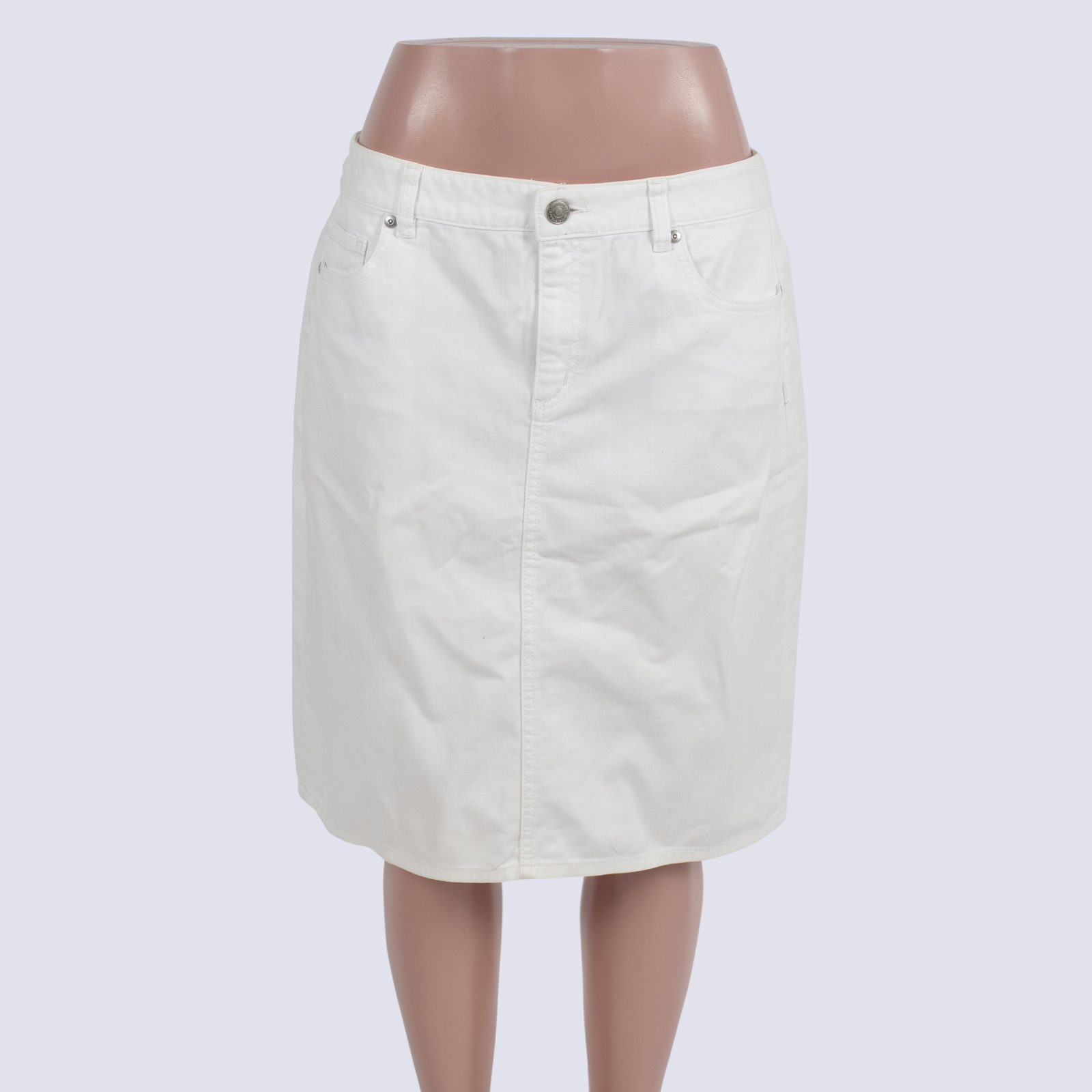 Sportscraft White Denim Skirt