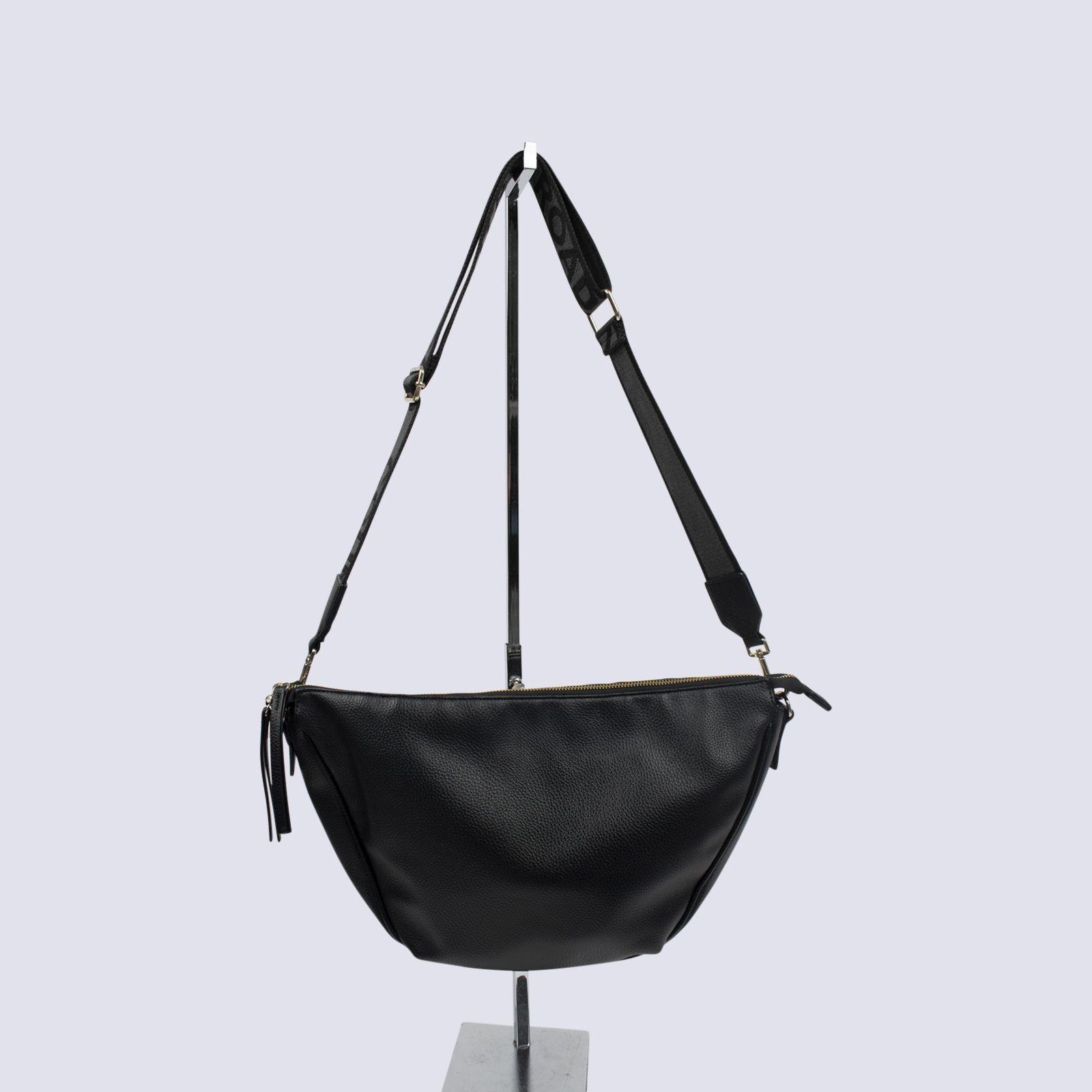 Country Road Black Crescent Leather Bag