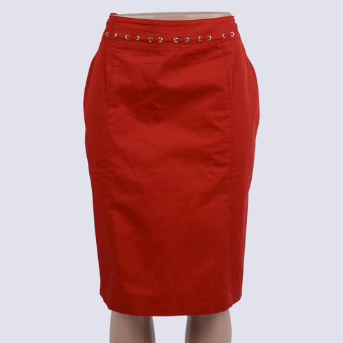 Basler Red Pencil Skirt
