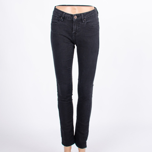 Mavi Alexa Mid-Rise Super Skinny Black Jeans