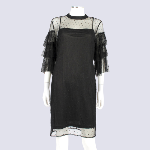 Alexia Admor Mesh Dress with Statement Sleeves