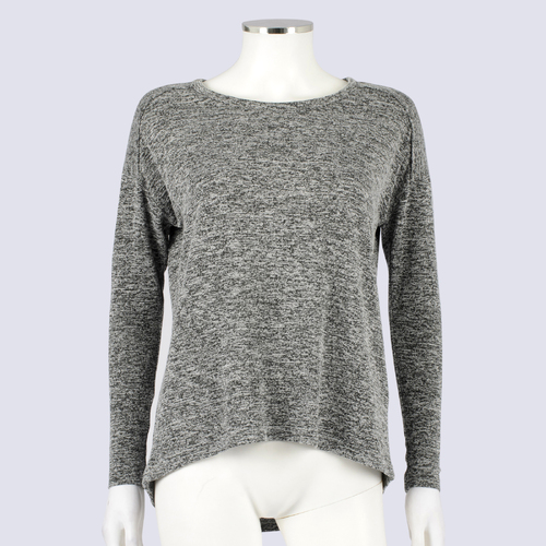 Forever New Grey Knit Pullover with Cutout Back
