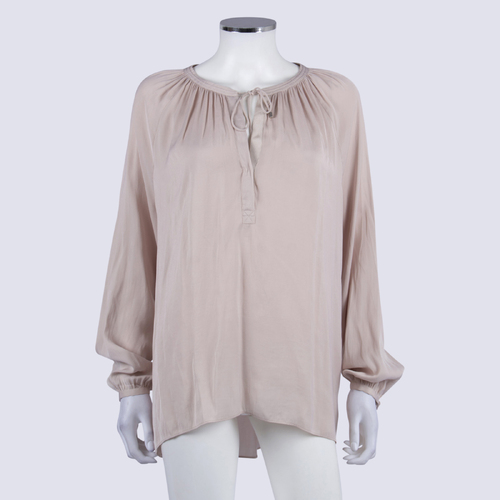 Witchery Cream Tie Front Blouse