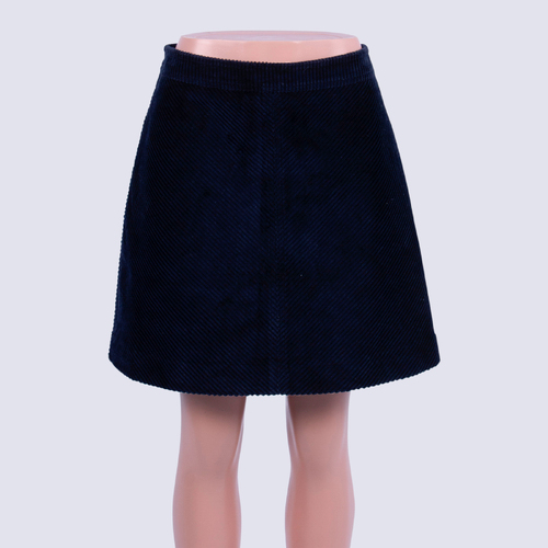 Witchery Navy Corduroy Mini Skirt