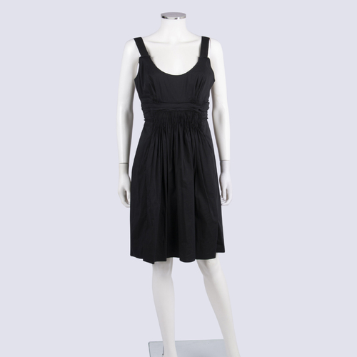 Witchery Black A-Line Dress with Ruche Detail