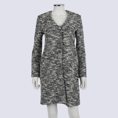 Saba Soft Monochrome Tweed Coat