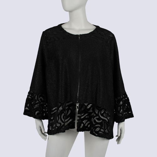 TS Textured Bolero with Lace Details
