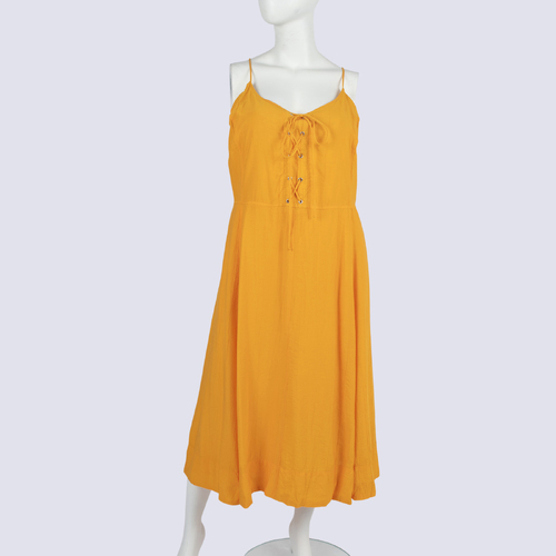 NWOT Maeve by Anthropologie Yellow Midi Dress