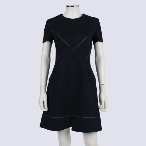 Cue Denim A-Line Mini Dress