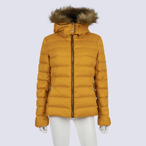 Zara Faux Fur Lined Puffer Jacket