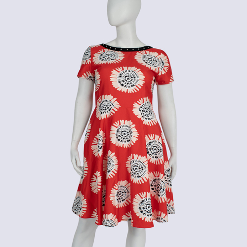 Trelise Cooper Bold Floral Pattern A-Line Midi Dress