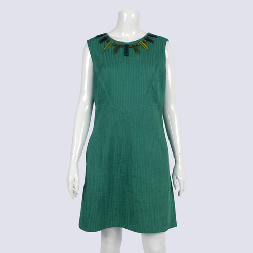 NWT Milly New York Cotton Dress with Bead Detail