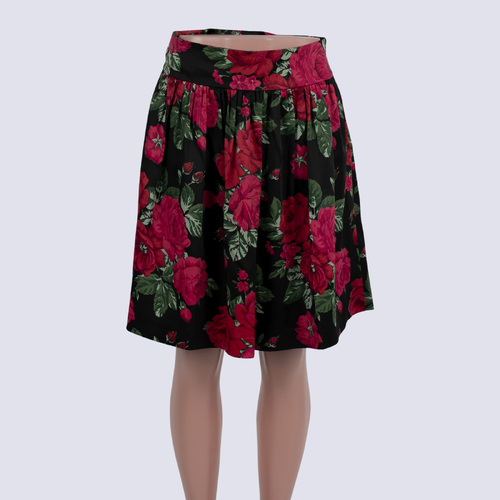 Review Rose Print Skirt