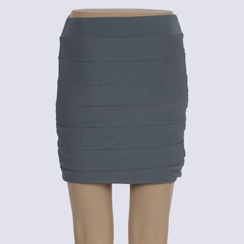 Kookai Grey Bodycon Mini Skirt