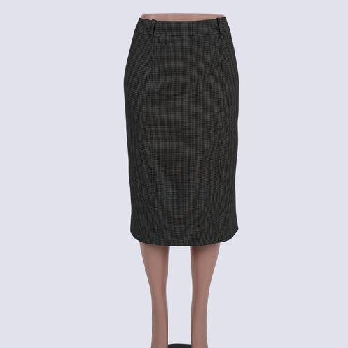 Veronika Maine Spotted Pencil Skirt