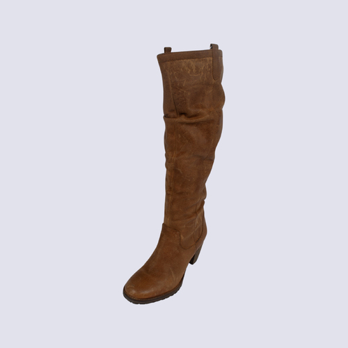 Windsor Smith Tan Leather Thigh High Boots