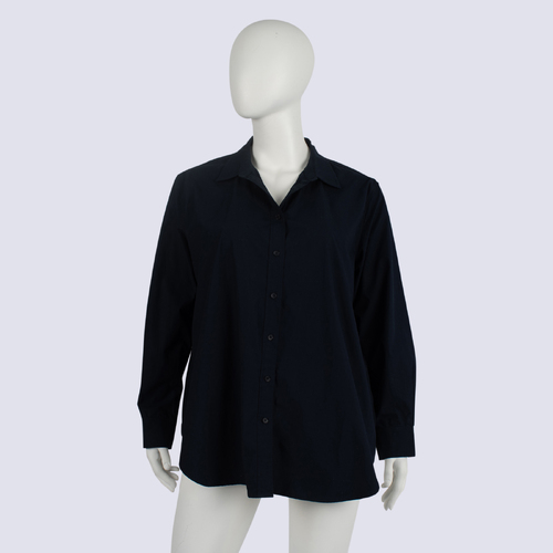 NWOT Commonry Navy Long Sleeve Cotton Shirt