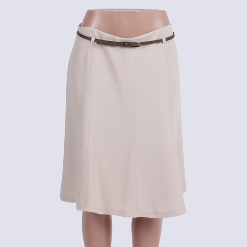 Antonelle Pink A-Line Skirt w Belt