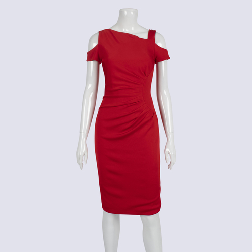 NWOT Karen Millen Cold Shoulder Lined Dress