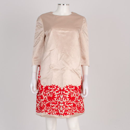 Stella McMartney Silk Blend 3/4 Sleeve Shift Dress