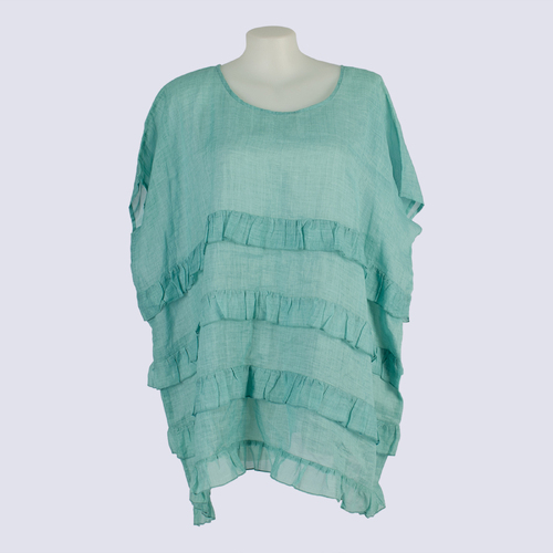 Zephyr Oversized Top/Dress With Frill Detail