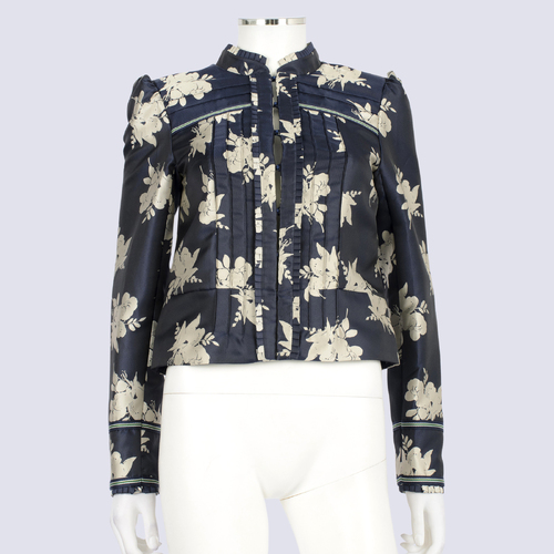 NWT Boden Icons Floral Navy Crop Jacket RRP $499