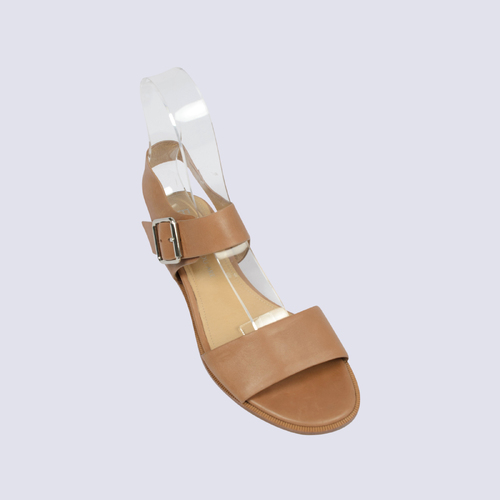 EOS  As You Are Tan Leather Sandals