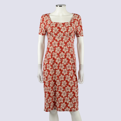 Leona Edmiston Paisley Short Sleeve Dress