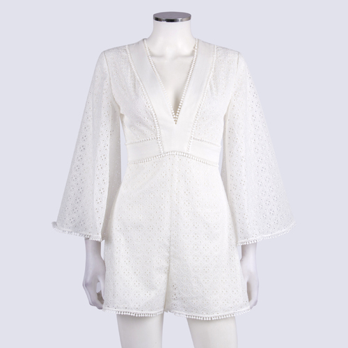 Keepsake The Label White Lace Jumpsuit
