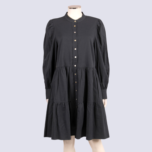 Witchery LS Button-down Tiered Dress