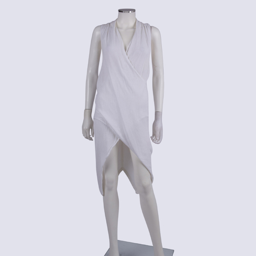 Zulu & Zephyr White Cheese Cloth Sleeveless Dress/Top