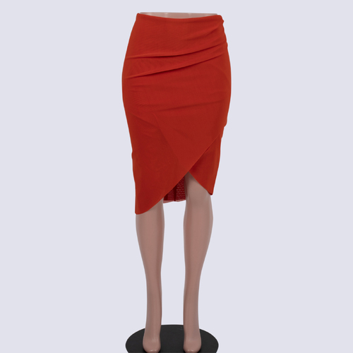 Bec & Bridge Mesh Skirt Side Ruching