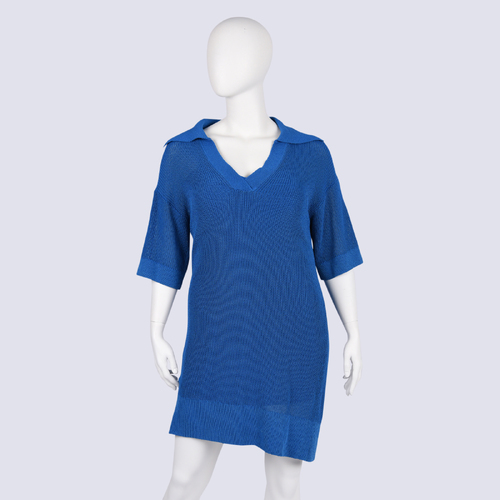 Country Road Vibrant Blue Mesh Dress