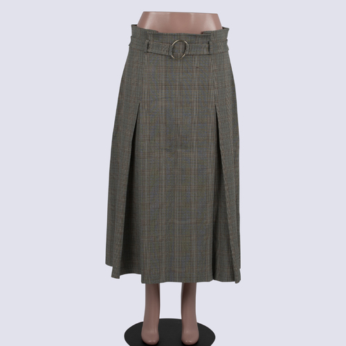 NWOT Veronika Maine Pleated Glen Plaid Skirt