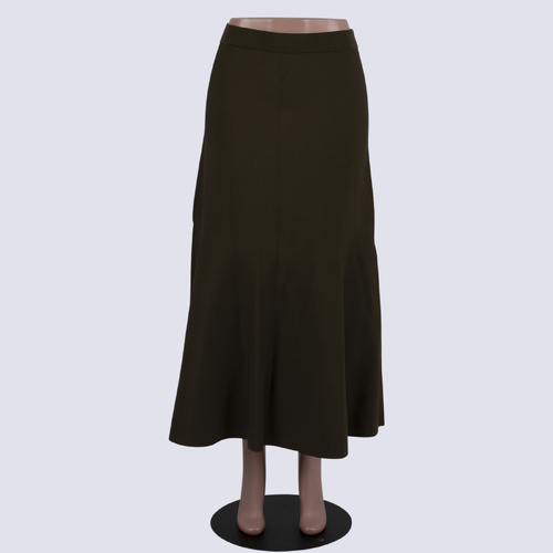 NWOT Veronika Maine Olive Milano Knit A-line Skirt