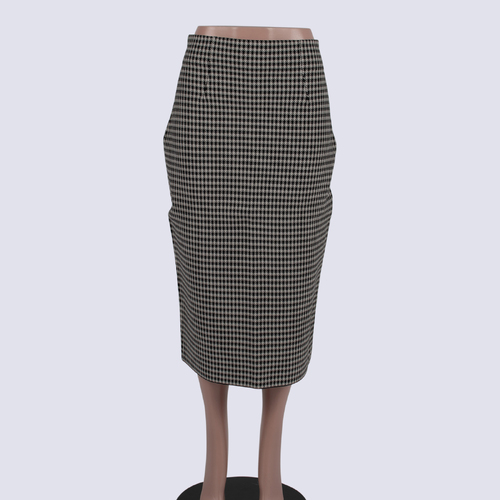 NWOT CUE Houndstooth Print Jersey Pencil Skirt