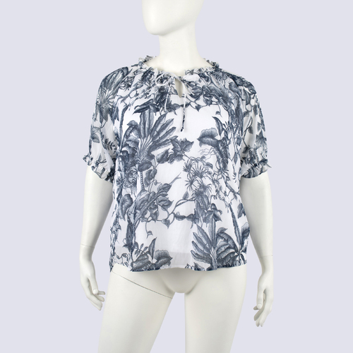 Noni B Short Sleeve Floral Swing Top