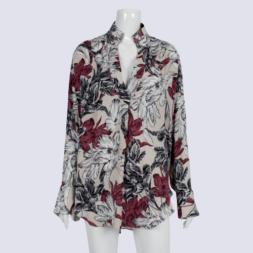 Witchery Floral Print LS Top
