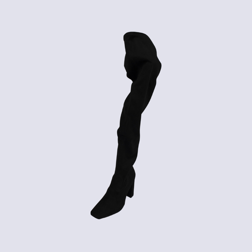 DUO UK Black Knee Length Boots