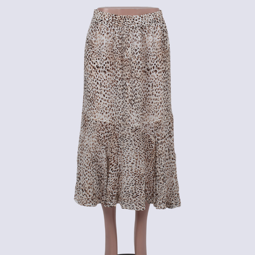 Sussan Leopard Print Tired Skirt