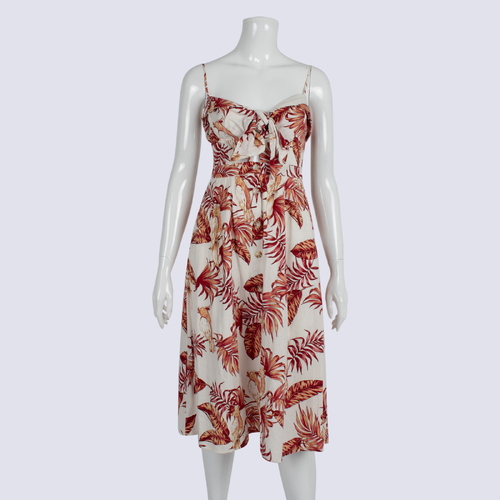 Rodeo Show Strappy Floral Dress With Ruched back